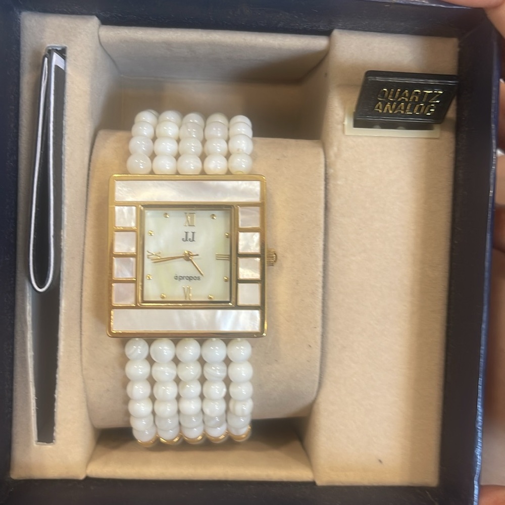 New Vintage Jules Jurgensen gold stainless steel Quartz Watch